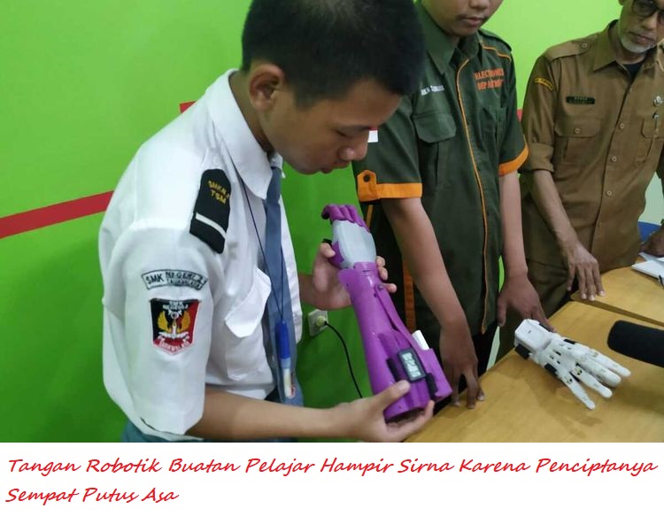 Tangan Robotik Buatan Pelajar Hampir Sirna Karena Penciptanya Sempat Putus Asa