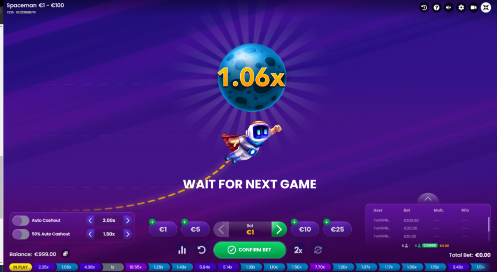 Benda-benda Angkasa Spaceman Slot